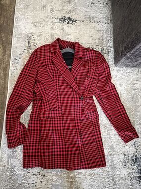 Zara Houndstooth Women’s Blazer Romper Sz L